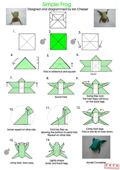 折纸青蛙教程